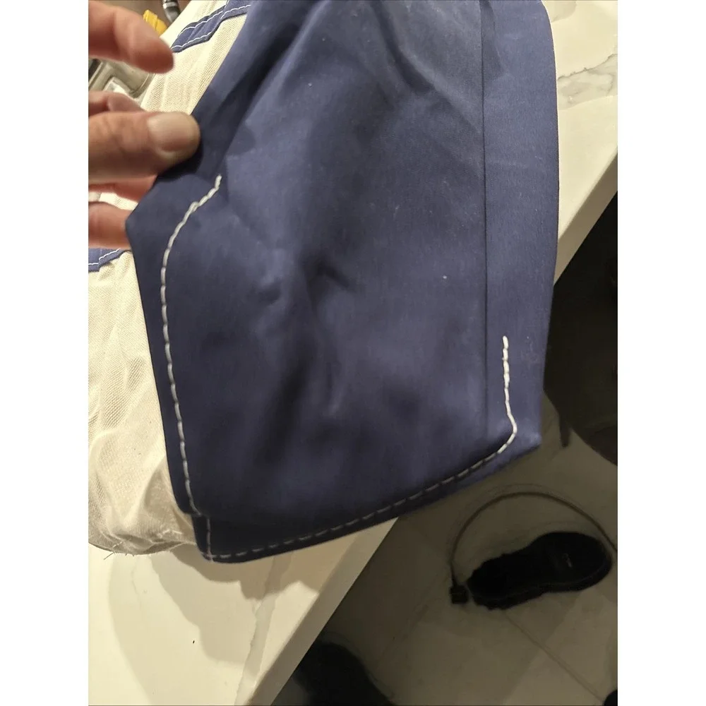 ll bean tote large zip Navy Blue